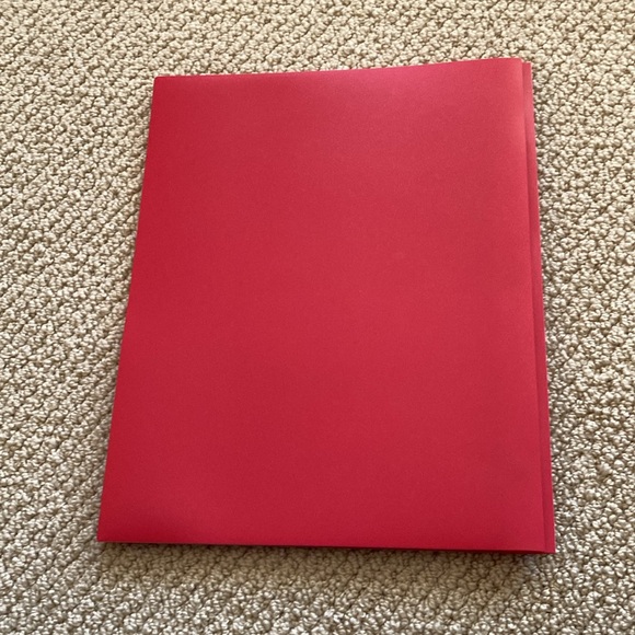 NEW Mead Five Star 2 Pocket Premium Stay Put Folder Red with Dividers Plastic - Picture 5 of 10